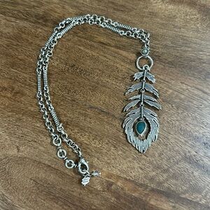 Vintage Lucky Brand Peacock Necklace